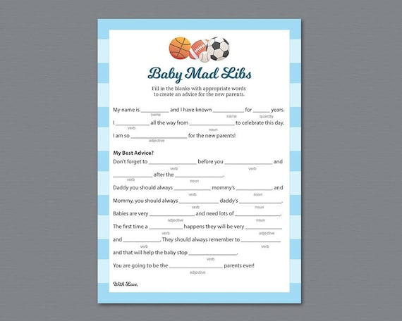 Printable Mad Lib Soccer 2022 Printablemadlibs