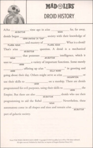 Star Wars Mad Libs Printable Printable Word Searches - Printable Mad Libs